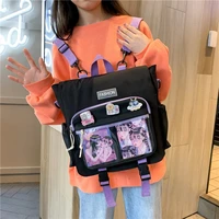 enopella fashion women backpack mochila for teenager cute waterproof college black kawaii girl student mini rucksack school bag