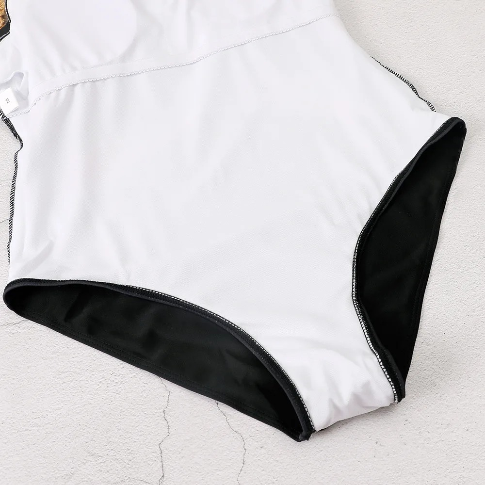 Женский слитный купальник размера плюс женский с разноцветным радужным принтом