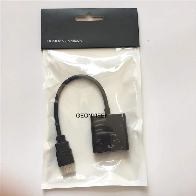 Конвертер HDMI в VGA переходник папа Мама 1080P цифро аналоговый видео аудио адаптер