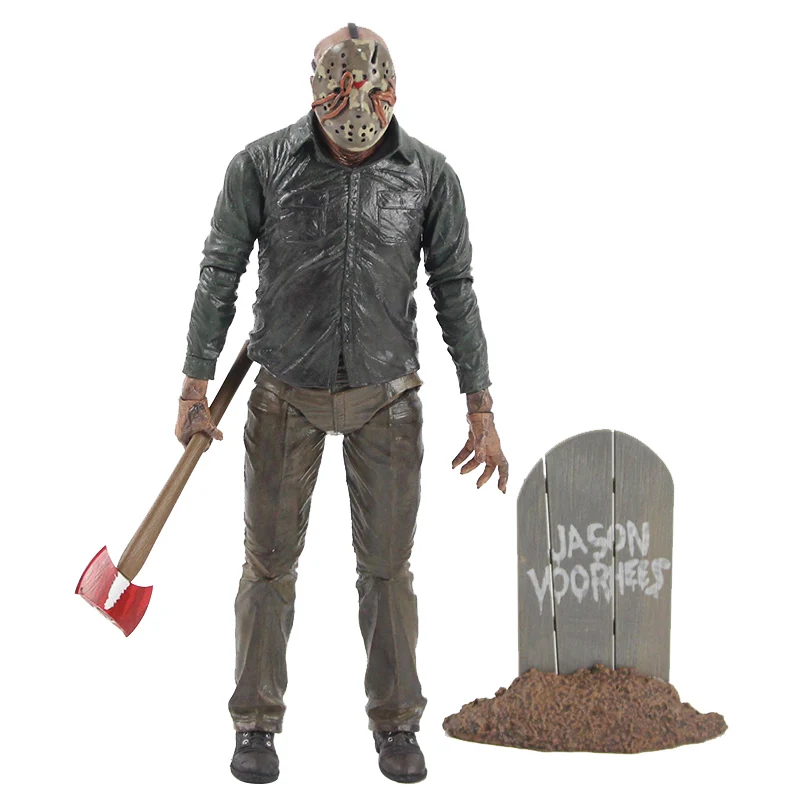 F in Bag NECA Friday The 13th Jason Lives Pamela Voorhees, экшн-фигурка, последняя часть, Jason, 3D маска, пила, топор, меч, нож, страшная модель, игрушки - Цвет: F in Bag