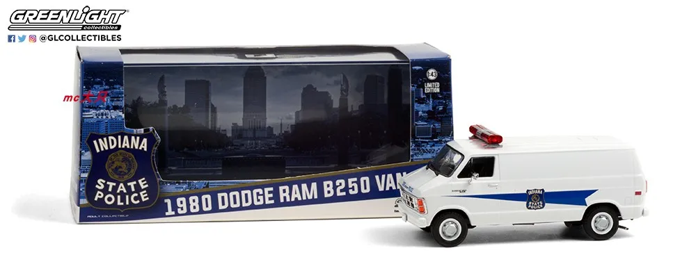 GreenLight 1:43 1980 DODGE RAM B250 фургон модель автомобиля из сплава литые металлические