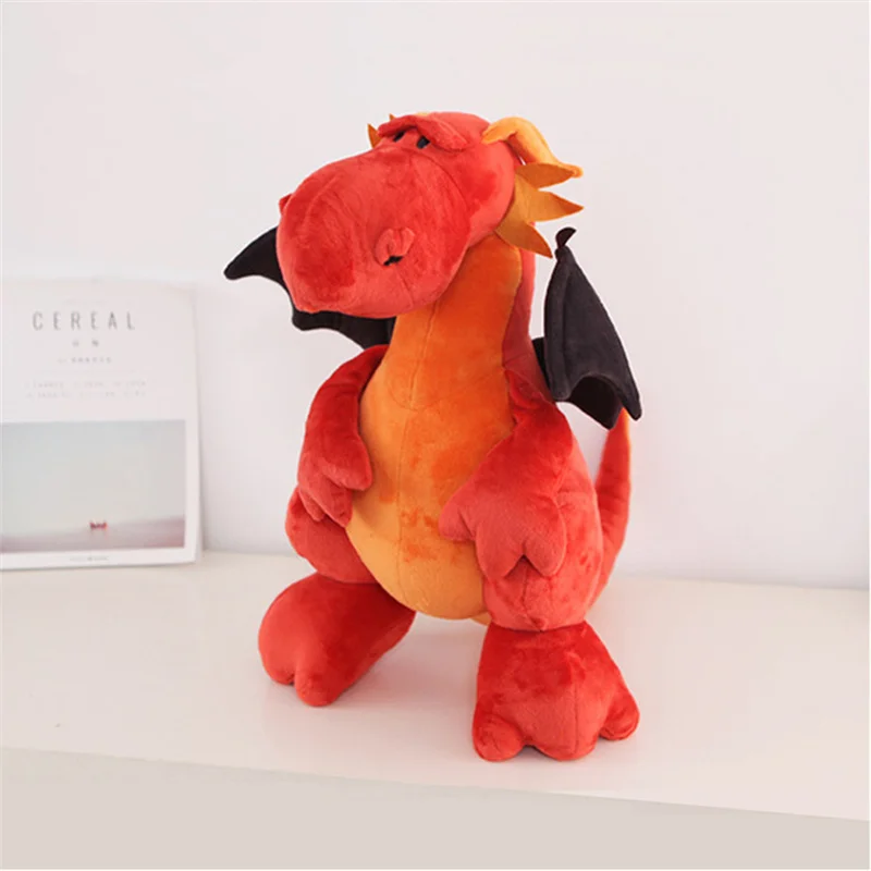 Динозавр плюшевые игрушки 35 см картонное животное двухголовый дракон для детей