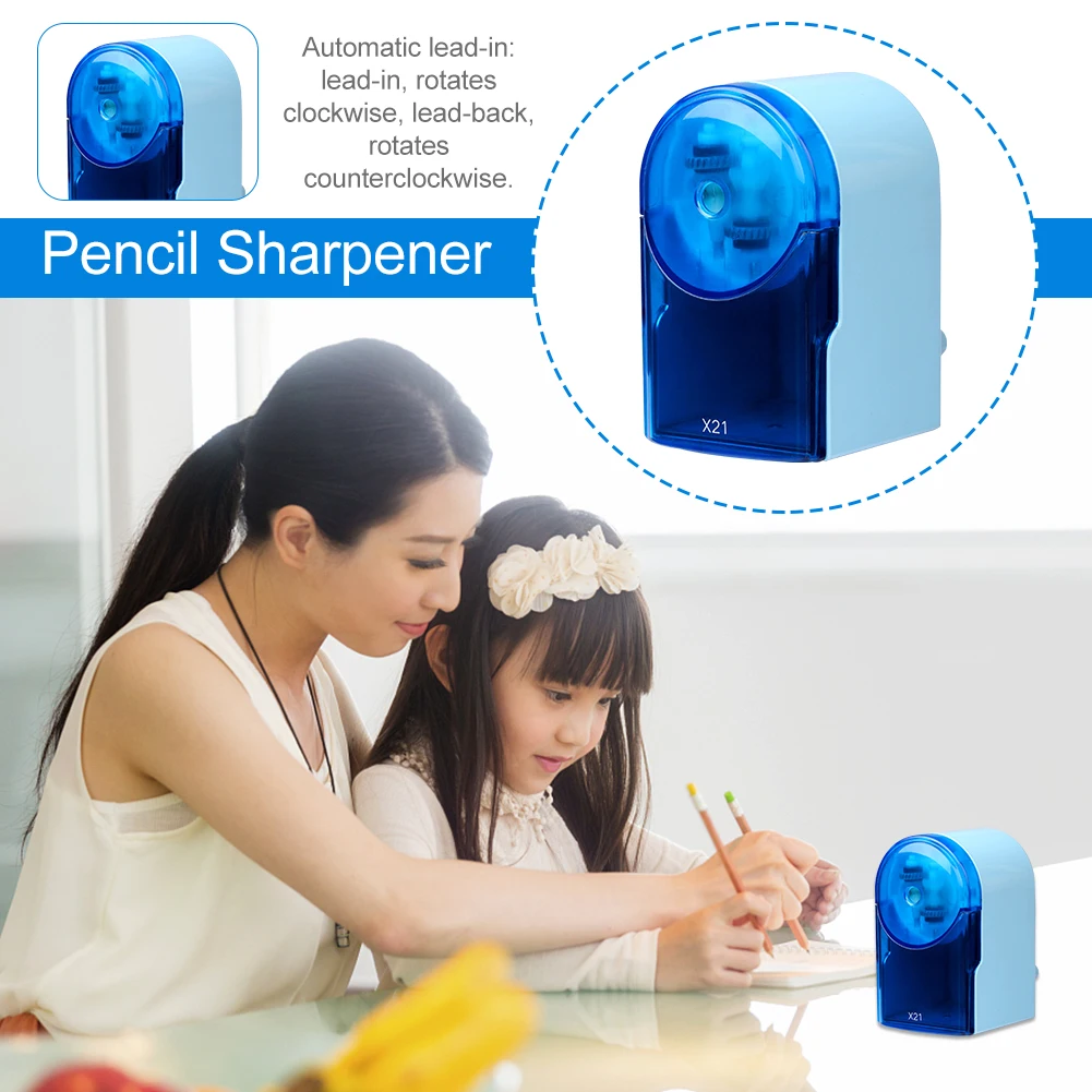 

Non Slip Pencil Sharpener Hand Crank Gift School Automatic -in Stationery For Kds Art Manual Portable ABS Student