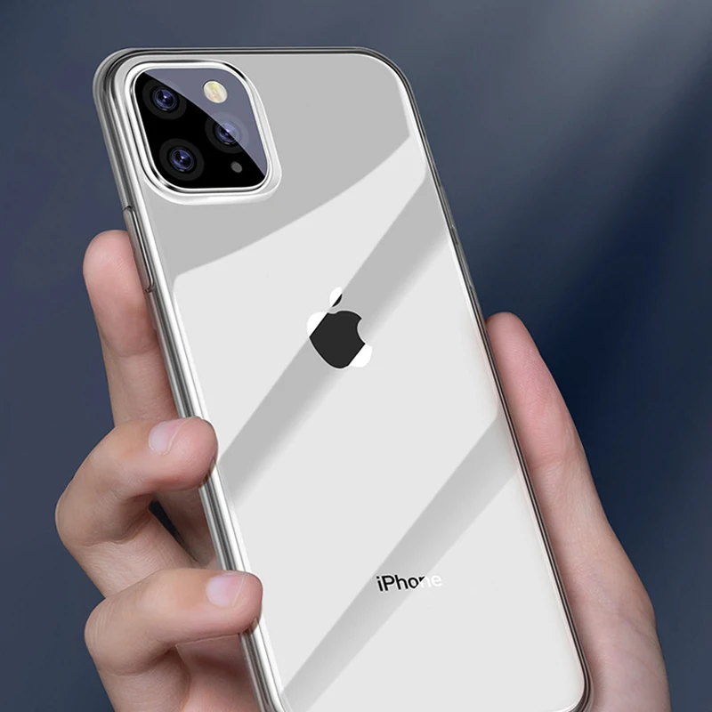 Тонкий прозрачный мягкий ТПУ чехол-накладка для Apple iPhone 12 11 Pro Xs Max X XR 6 7 8 Plus SE 2020 |
