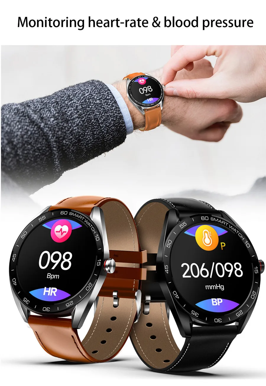 K7 Смарт часы Полный сенсорный экран Bluetooth Вызов пульсометр Шагомер Smartwatch для мужчин подключение Android IOS pk k88hplus