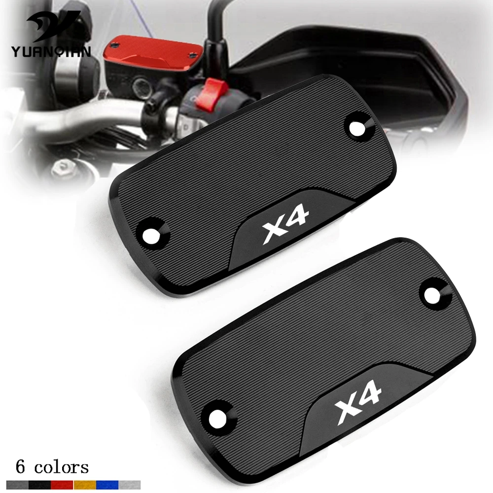 

CNC Motorcycle Front Rear Clutch Brake FLUID RESERVOIR Cap Cover Accessories For Honda X4 X 4 1998-2004 1999 2000 2001 2002 2003