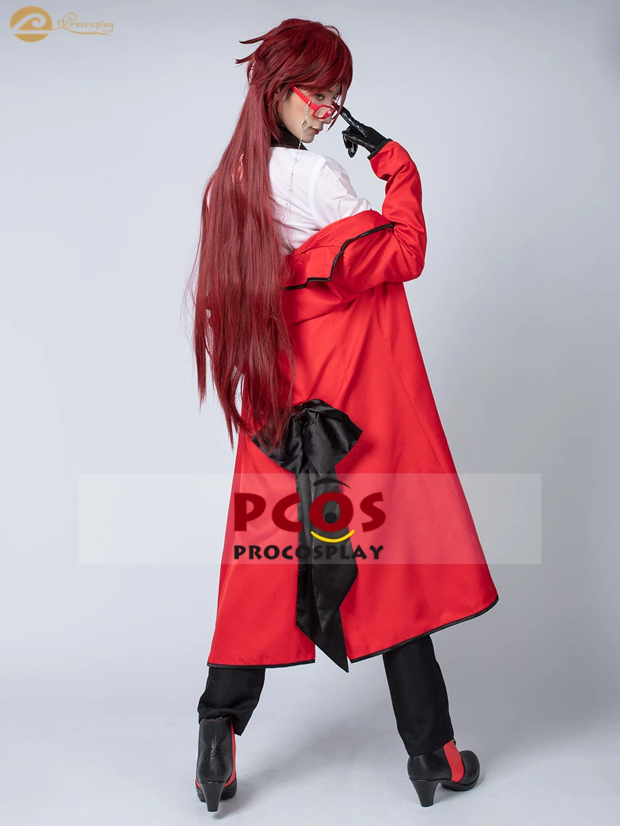 

New Cross-Dressing Play~ Black Butler Madam Red Grell Sutcliff Tops Cosplay Costume Halloween Black Friday Xmas Easter mp003219