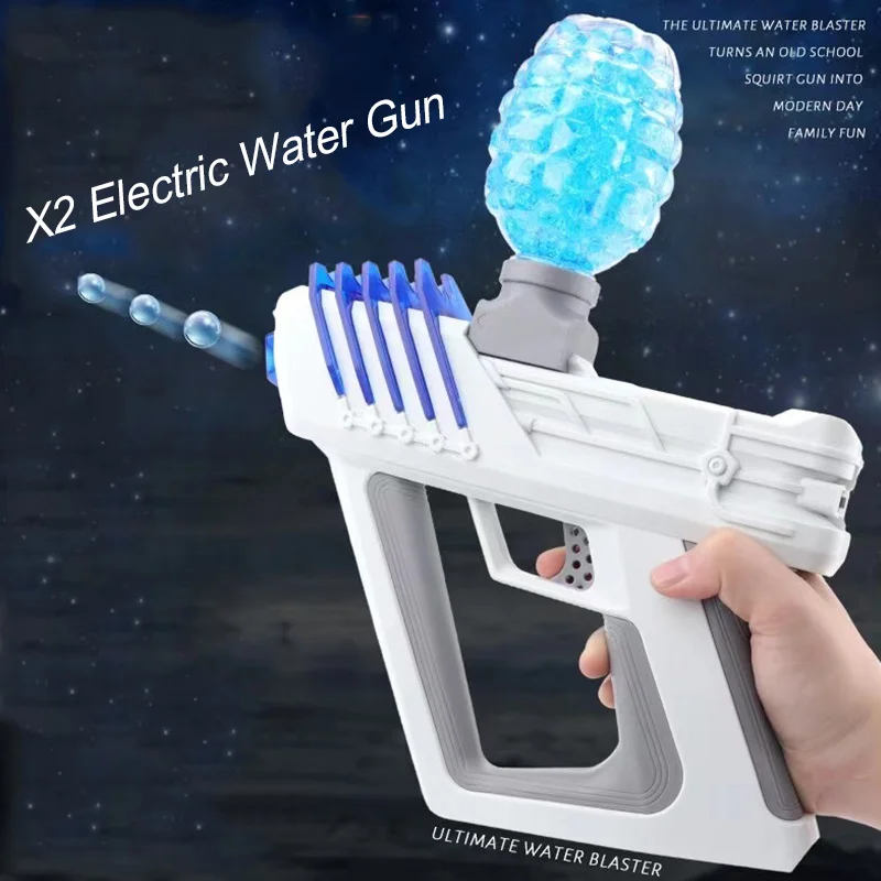 

Пистолет игрушечный для мальчиков ручной Электрический X2 гелевый бластер оружие детские подарки пневматический пистолет для страйкбола б...