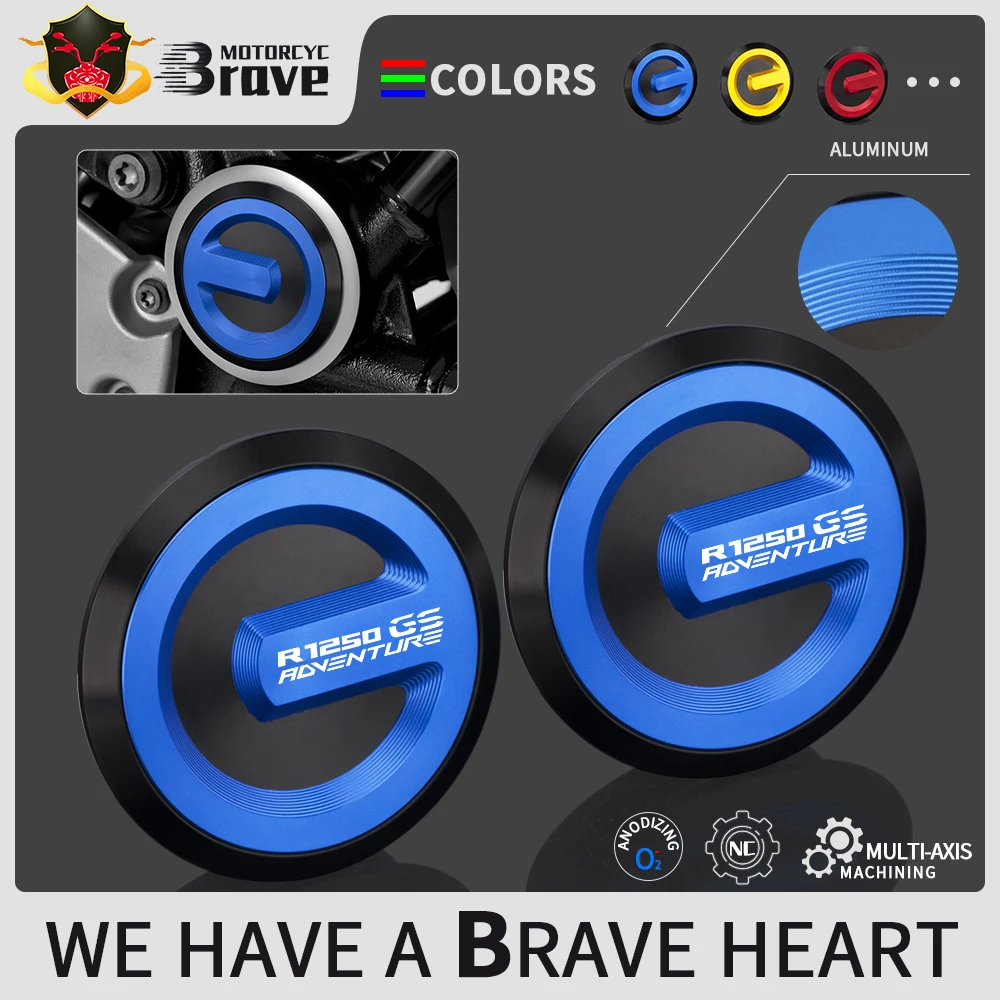 

LOGO R 1250 GS Motorcycle Frame Hole Caps Set Motorbike Fairing Decor Cover Plugs For BMW R1250GS Adventure adv 2020 2021 r1250