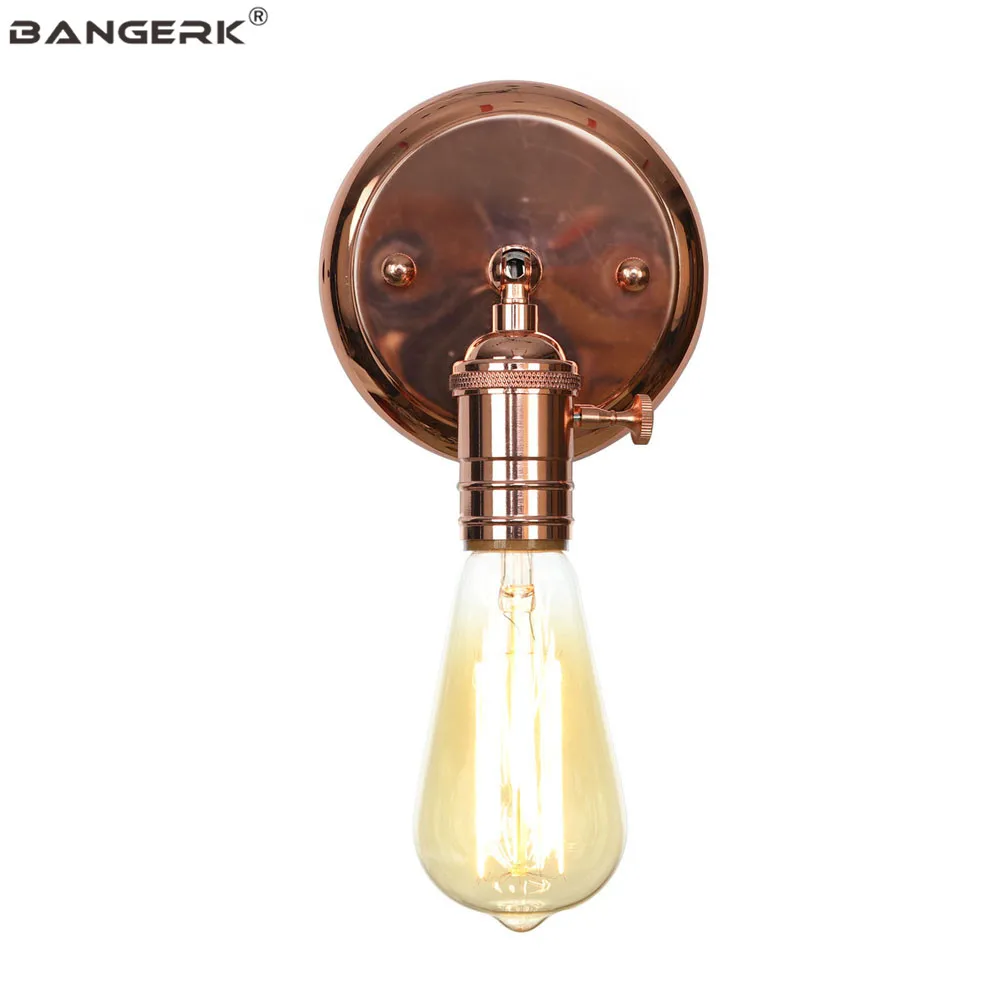 Антикварная настенная лампа с выключателем декоративсветодиодный бра Эдисона в