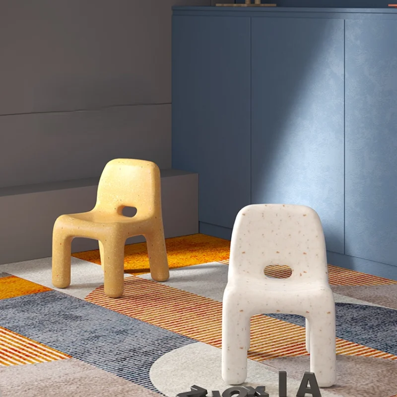 

TT Nordic Ins Chair Simple Children Chair Outdoor Plastic Low Stool Backrest Kids Bench