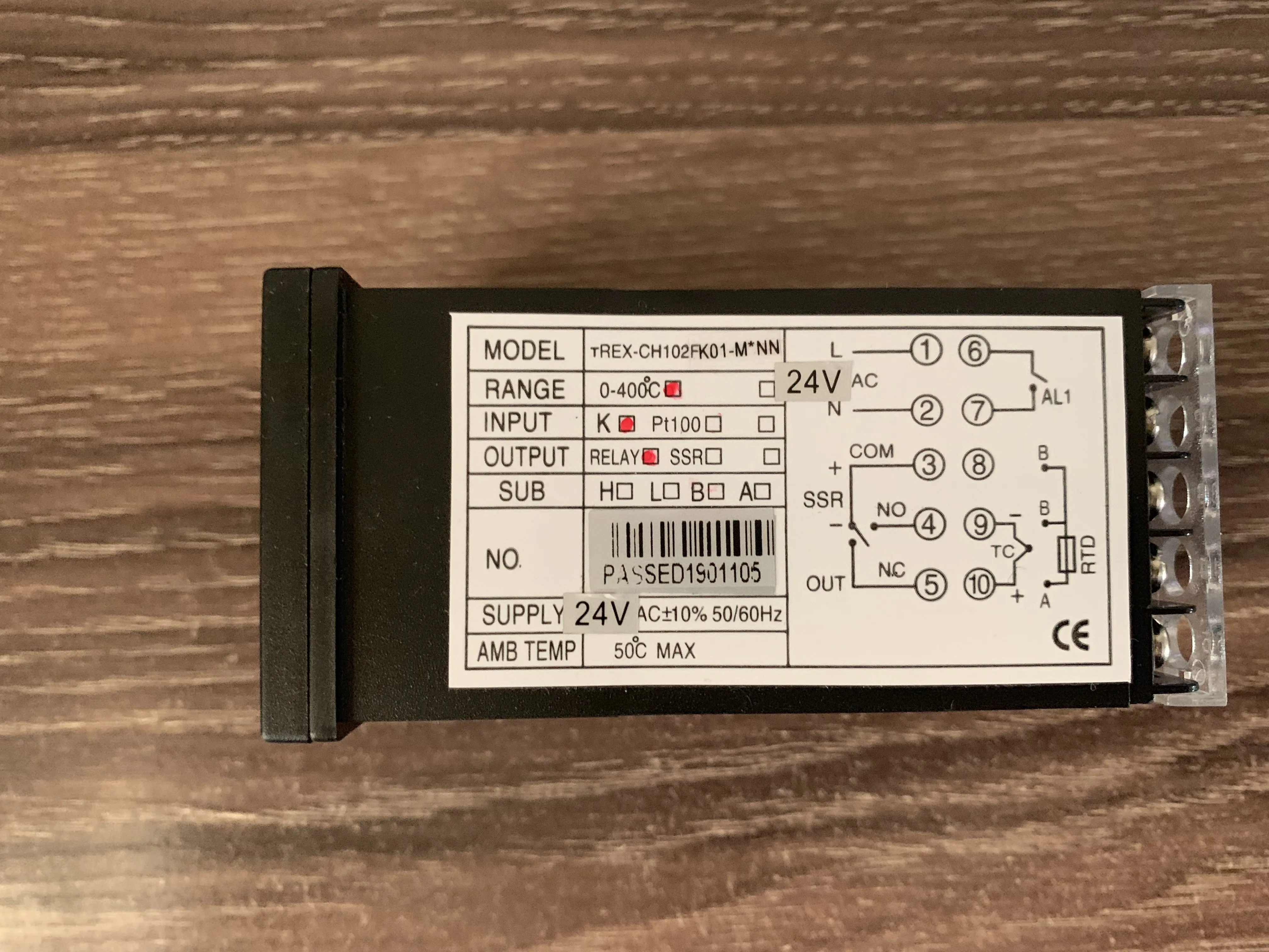 Genuíno Skg Ch102 Prateleira de Alta Precisão Trex-ch102fk01-m nn Ac24v Controlador de Temperatura de Segurança Instrumentos de temperatura