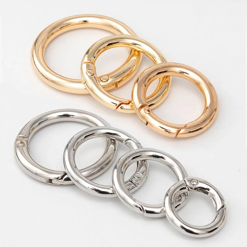 Металлические застежки-кольца 5 шт. пружинные застежки для ювелирных изделий
