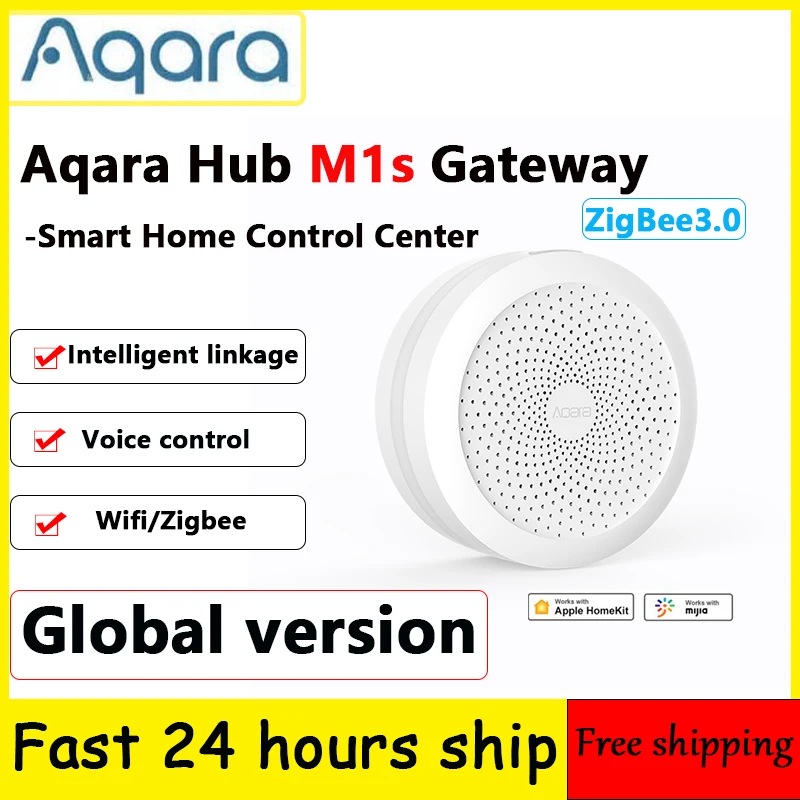Оригинальный блок управления Aqara Hub M1S шлюз с Rgb светодиодной подсветкой умное