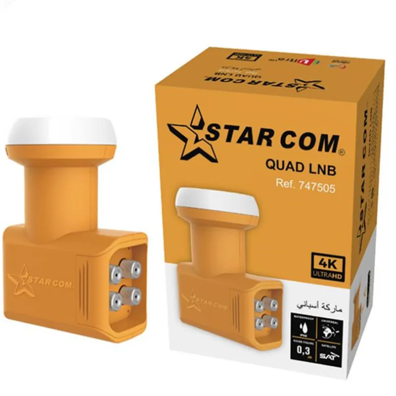 Ультра HD низкий уровень шума высокий коэффициент усиления Ku универсальный LNB на
