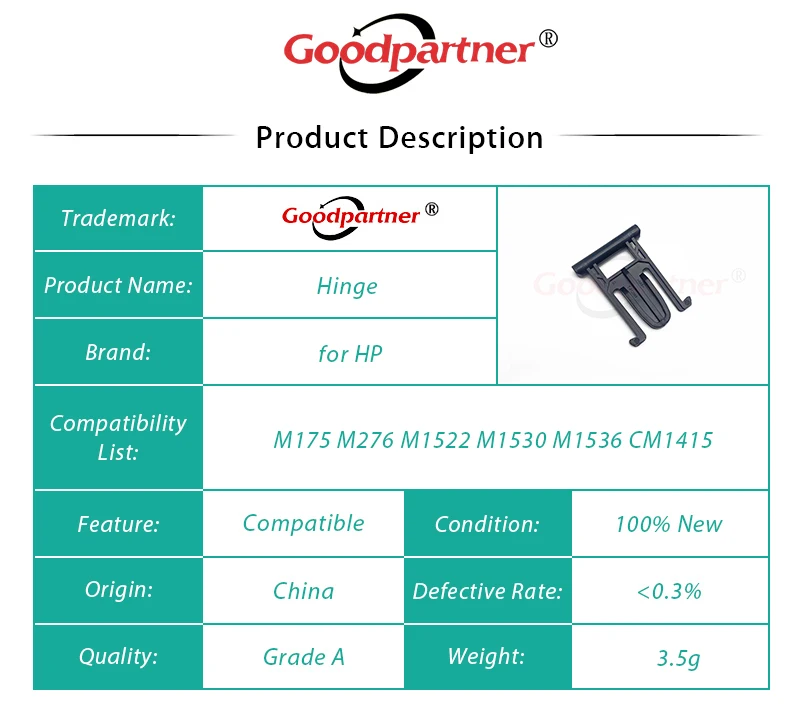 20X CE538-40006 CE538-60135 сканер документов шарнир для податчика бумаги HP M1212 M1213 M1216 M1522 M1530