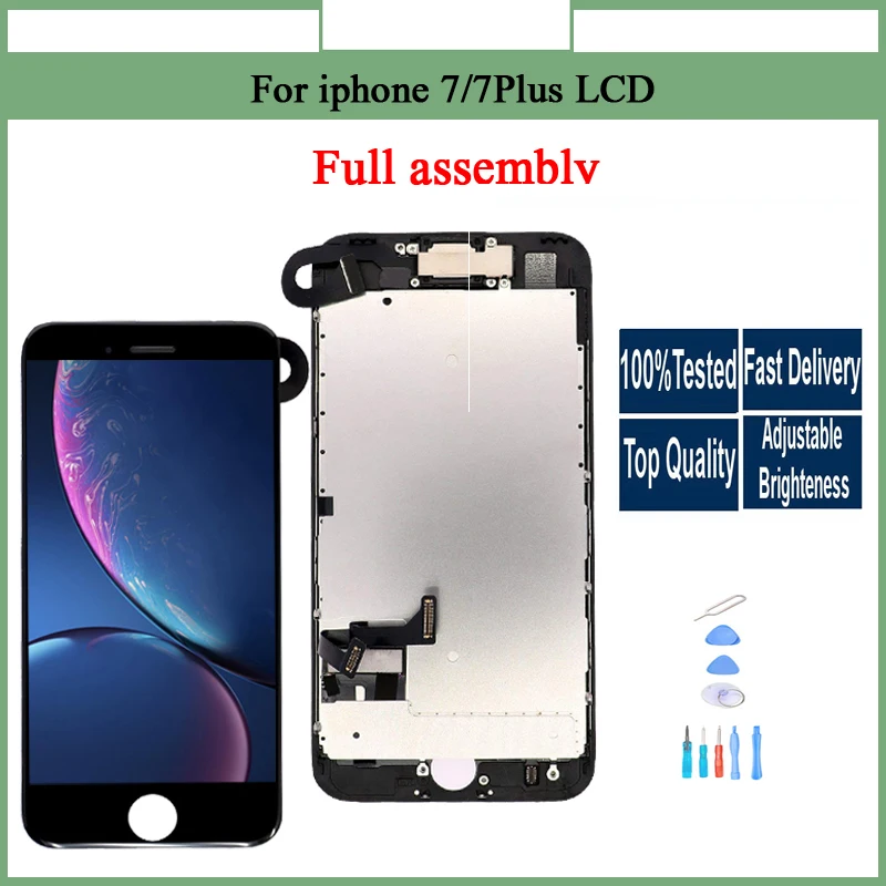ЖК-дисплей для iPhone 7/7 Plus Экран дисплея полный комплект планшета Ассамблеи 3D
