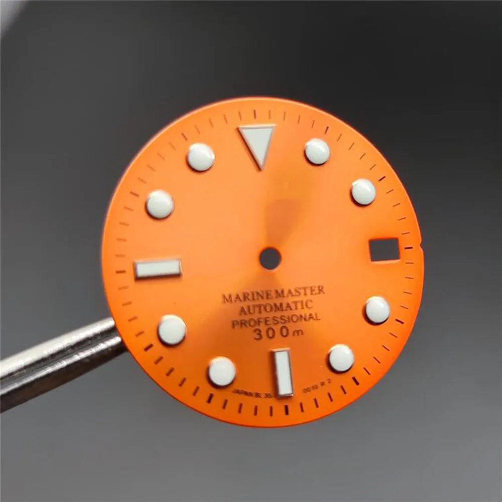 

Циферблат часов Sunray 28,5 мм для NH35, циферблат nh35, светящийся часовой механизм C3