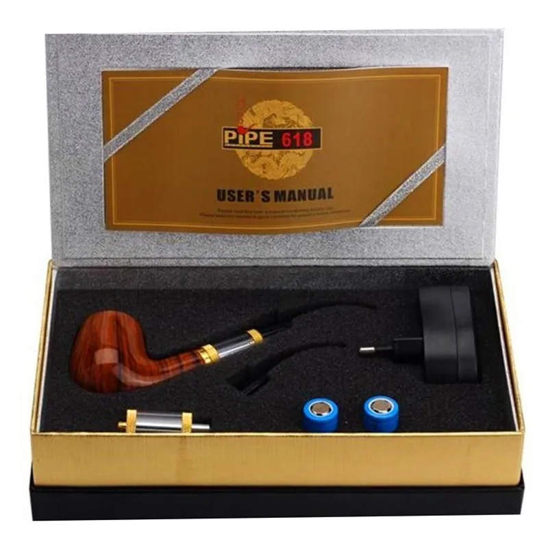 Высокое качество E-pipe 618 Vape Mod электронная сигарета в виде трубки двойной 900mAh 18350