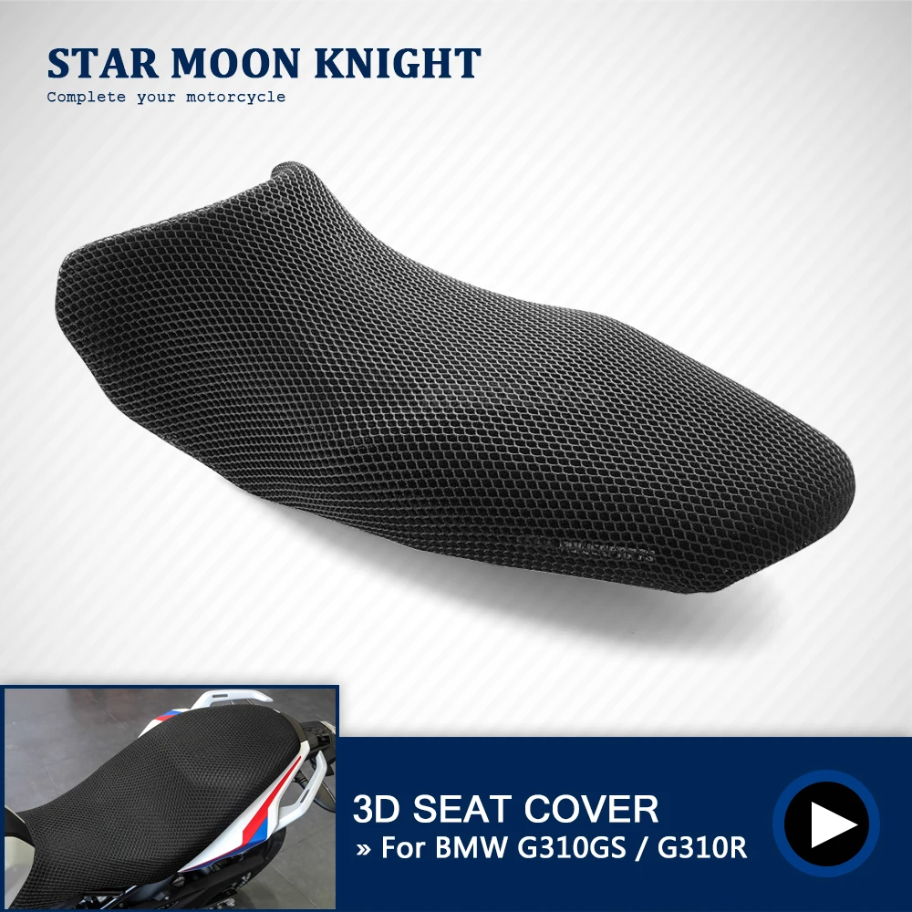 

For BMW G310GS G310R G 310 G310 GS R Rear Seat Cowl Cool Cover 3D Mesh Net Waterproof Sunproof Protector Motorcycle Accessories