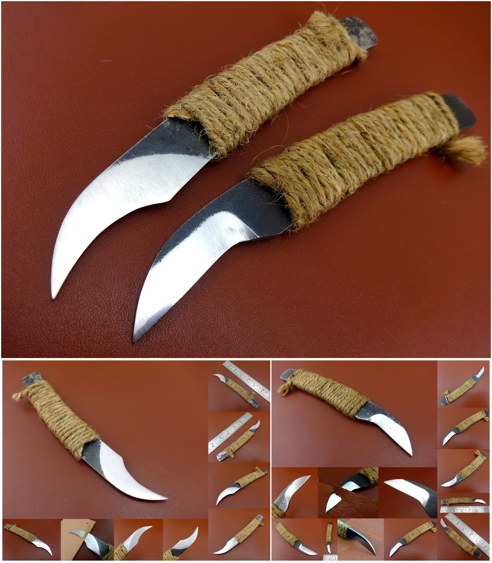 2 шт. кожа ремесла швейцарская сталь изогнутый ястреб Билль стрижка режущий нож