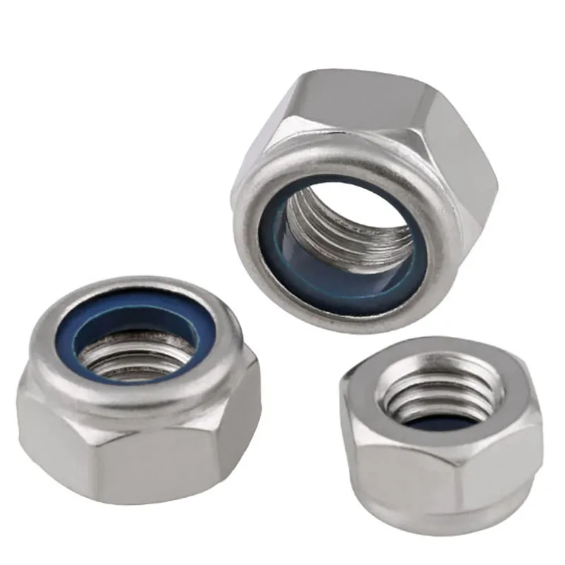 

Nylon-Insert Locknuts 316 A4 Stainless Hexagon Hex Nut M3 M4 M5 M6 M8 M10 M12