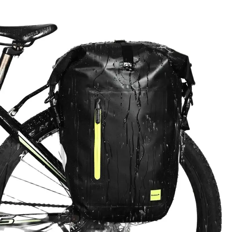 

Bicycle Bag Storage After Carrying Bag Full Waterproof Shelf Bag 25L Unilateral Frame Bag Long Distance Travel Bicycle Bag