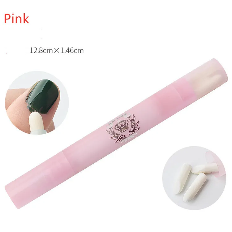 Pink 1 шт., новинка, 4 цвета, Гель-лак для ногтей, средство для удаления ошибок, очиститель, корректор, ручки, растворяющий лак, гель, Маникюрный Инструмент - Цвет: Pink