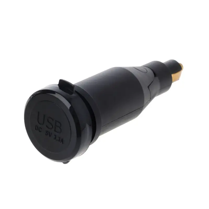 

Водонепроницаемый адаптер питания DIN3.1A для мотоциклов, двойное зарядное устройство USB с прикуривателем для двигателей BMW Hella DIN ABS