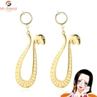 Серьги с подвесками в стиле аниме Боа Хэнкок для косплея ророноа Зоро, цельные серьги, Гламурная бижутерия, хороший подарок для женщин и женщин