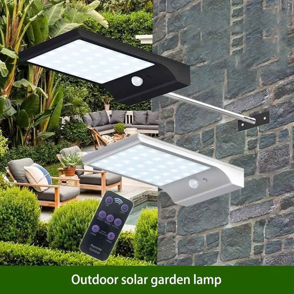 Двухцветный солнечный светильник с дистанционным управлением уличный