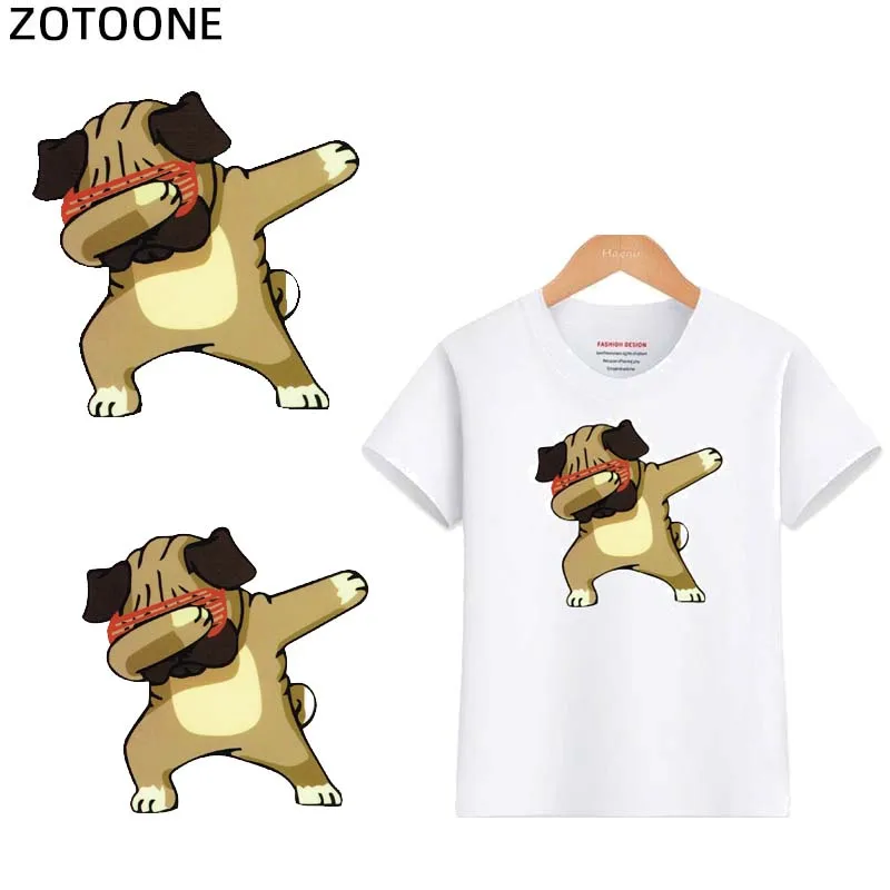 

ZOTOONE Fashion A-level Iron-On Transfers Dog Heat Transfer Ironing Stickers T-shirt Thermal Patches for Clothing Iron G