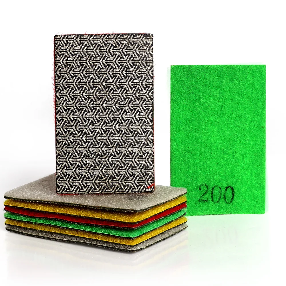 

YiJing Diamond Electroplated Hand Polishing Pads 90 x 55mm Glass Ceramic Marble Granite Stone Hand Polishing