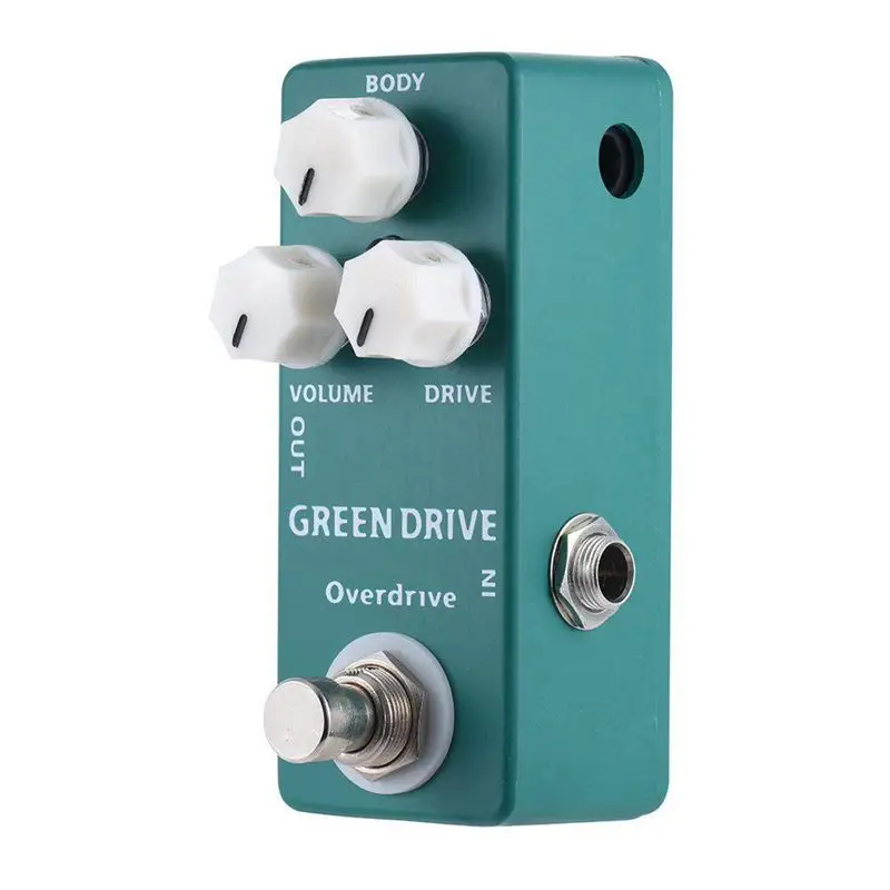 

Mosky Mini Blues/Rock Green Drive Overdrive Guitar Effect Pedal Classic Single Guitar Pedal True Bypass Guitar Parts Overdrive