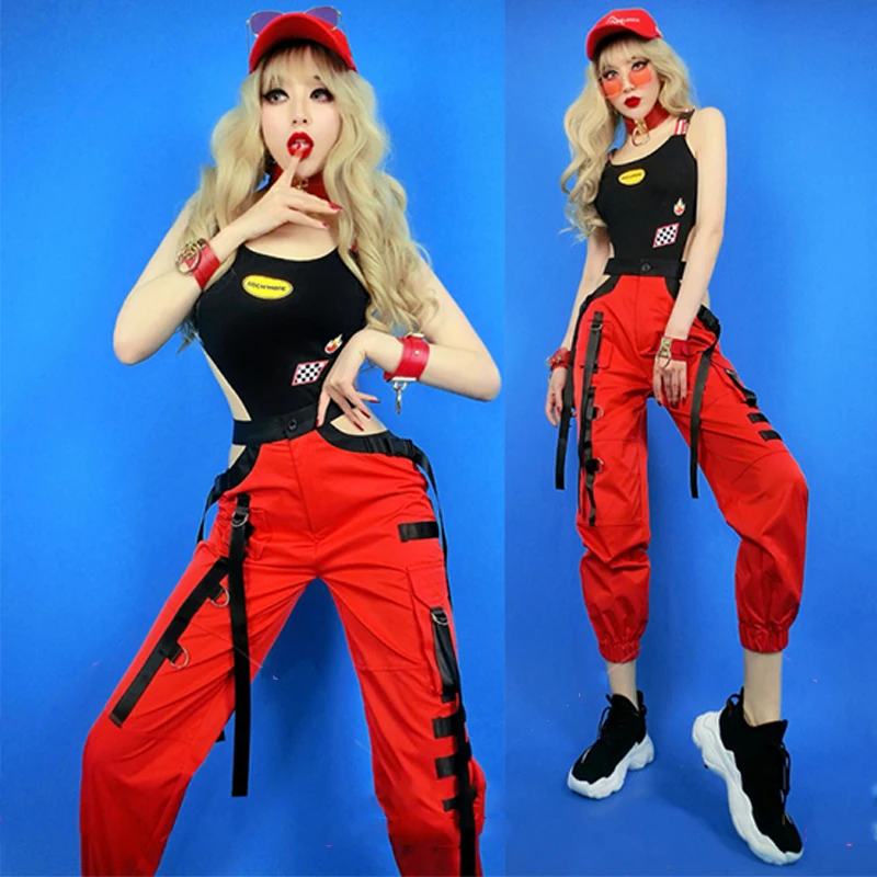 Женский костюм для танцев в стиле хип-хоп пикантный джаз Ds Gogo одежда танцоров с