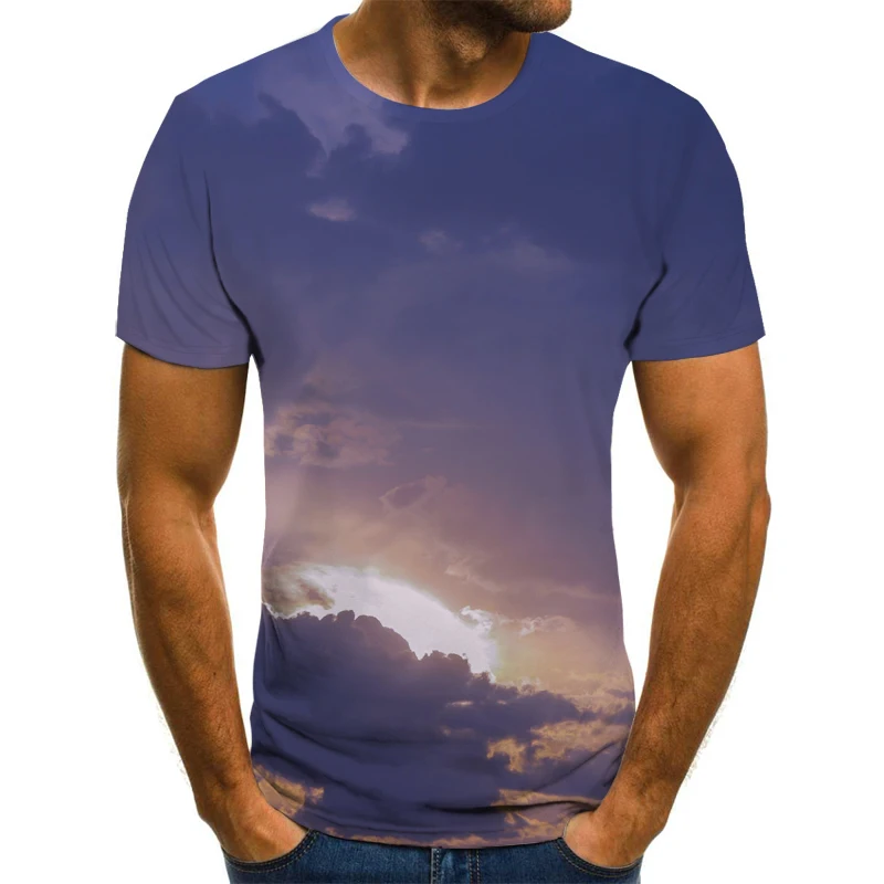 

2021 Men's Summer Personalized Leopard Print Short-Sleeved Shirt Plaid Quick-Drying Striped Short Tee