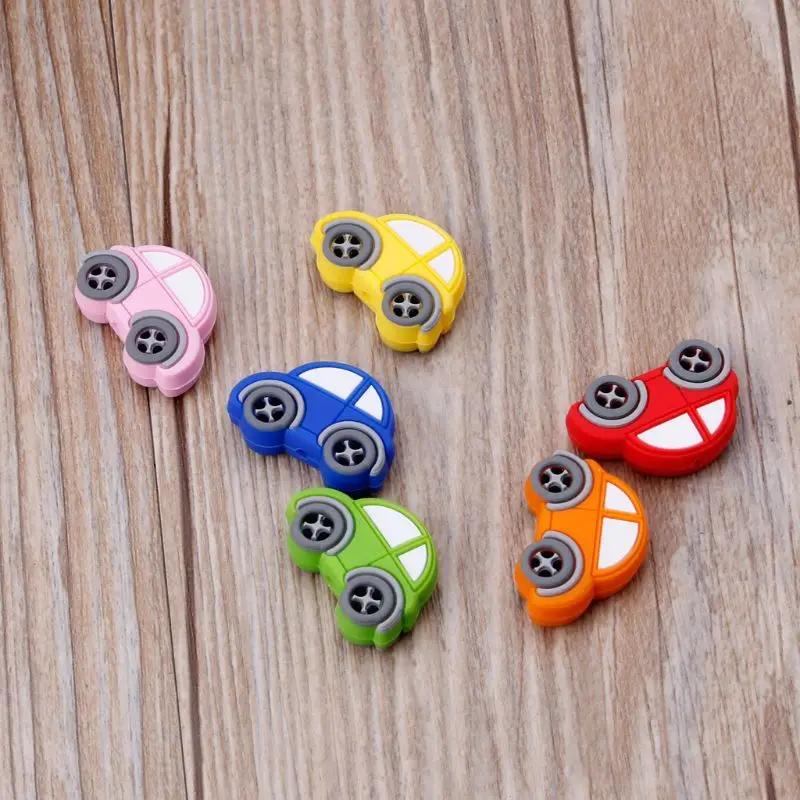 

5pcs Silicone Beads Baby Teething Toys Food Grade DIY Necklace Bracelet Pacifier Chain Silicone Teether BPA Free Teether Toy