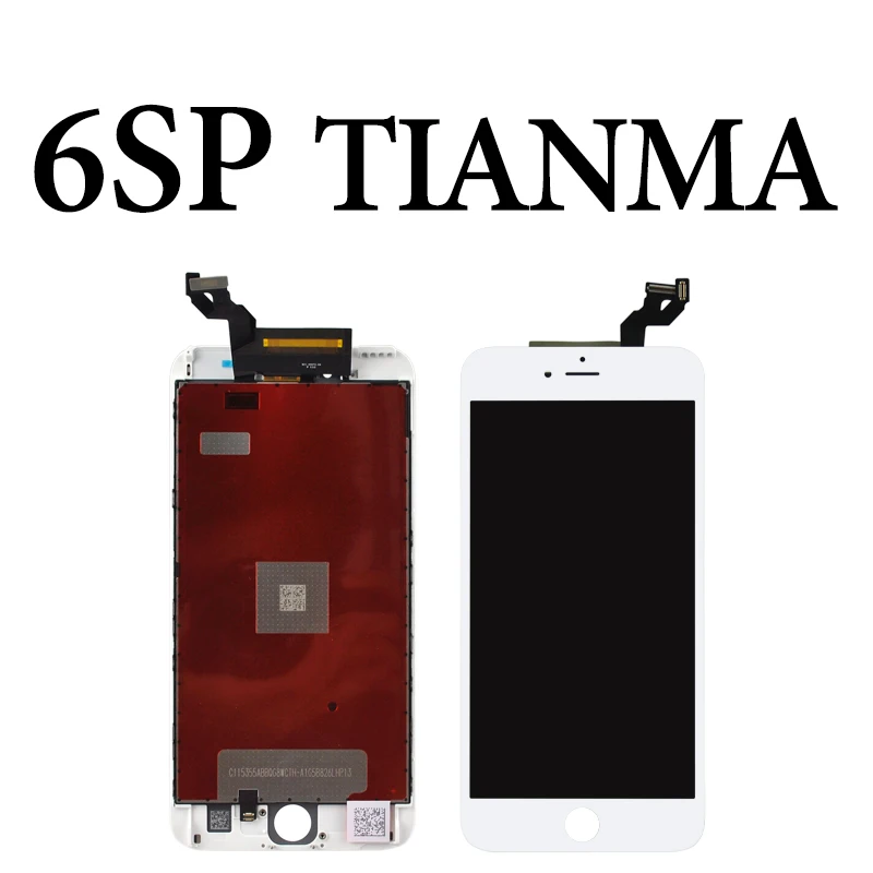for iphone 6sP white AAAA+++ для iphone 6 6S 7 8 Plus ЖК Tianma для iphone X XR ЖК сенсорный экран Стекло сборка Бесплатный подарок без битых пикселей - Цвет: for iphone 6sP white