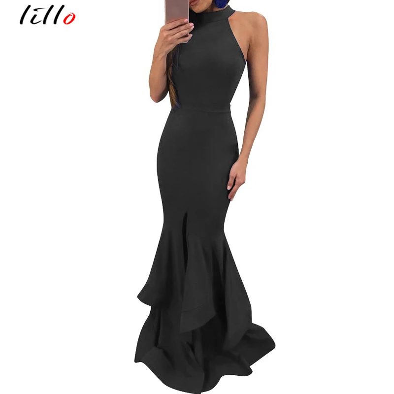 Вечерние платья сексуальное женское платье гофрированное без рукавов на