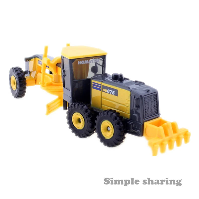 Автогрейдер Tomica длинного типа No.140 модель автомобиля Komatsu 1/81 Takara Tomy металлическая