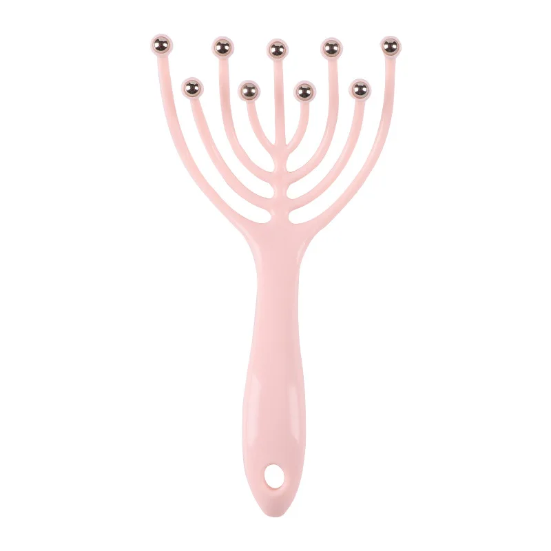 

Nine-claw Head Massager Head Relaxing Massage Octopus-shaped Scalp Relaxing Spa Deep Nine-bead Design Massage Comb Health Care