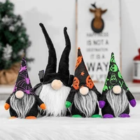 10pcs terror halloween faceless old man rudolph pendant dwarf doll ornaments crafts gnome bat festival decorative window display