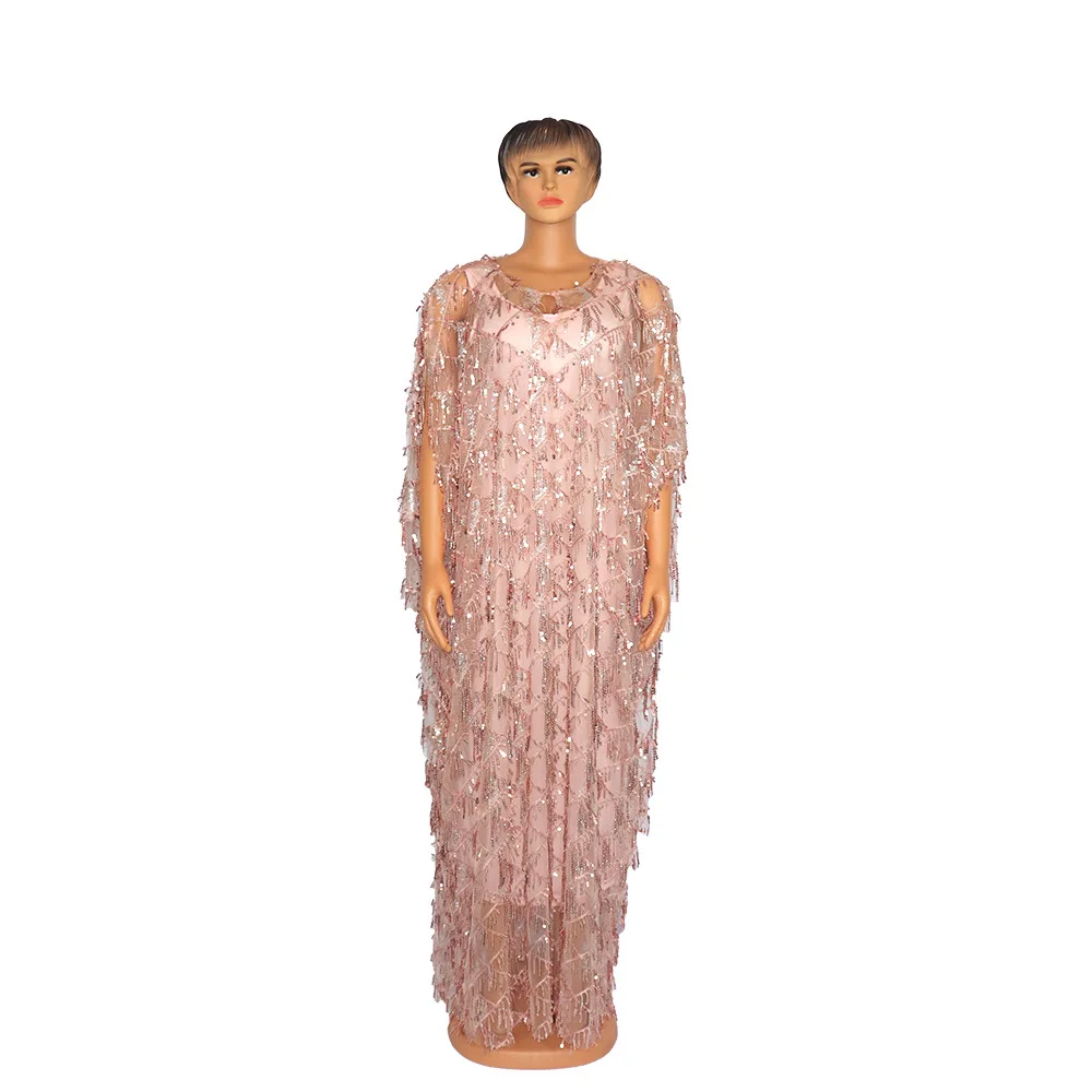 

Dress swing fashion quality Sequin hanging beard + skirt