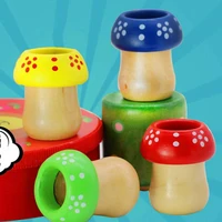 cartoon little mushroom kaleidoscope children observation early educational toy