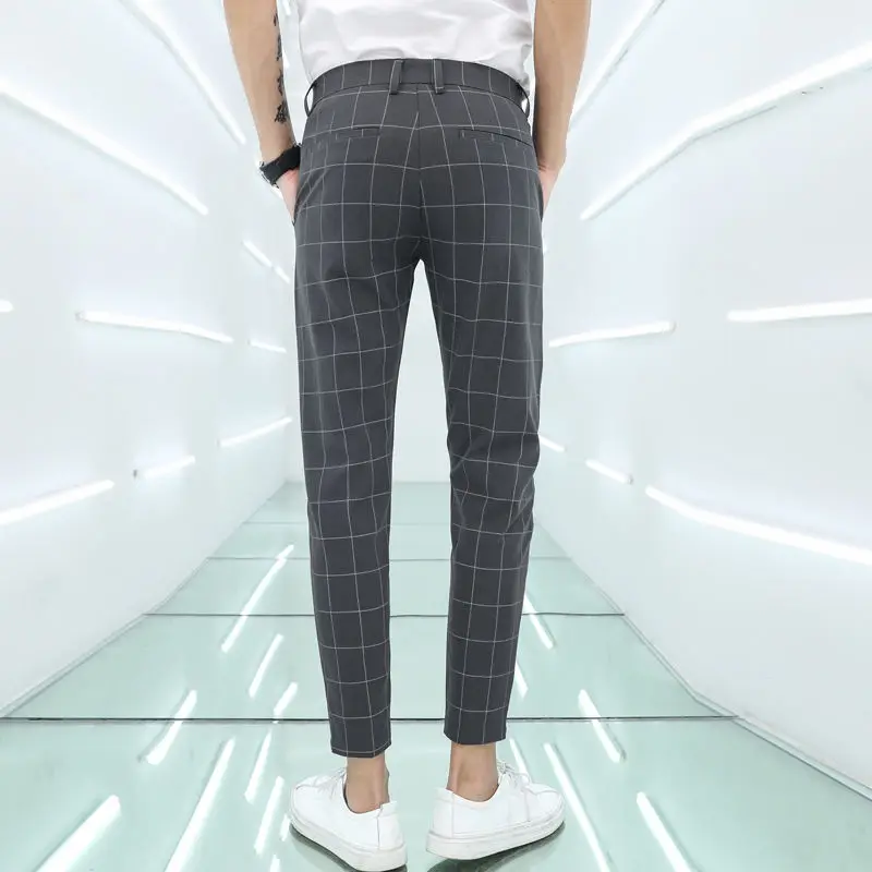 Новинка 2020 мужские классические брюки повседневные Простые облегающие деловые