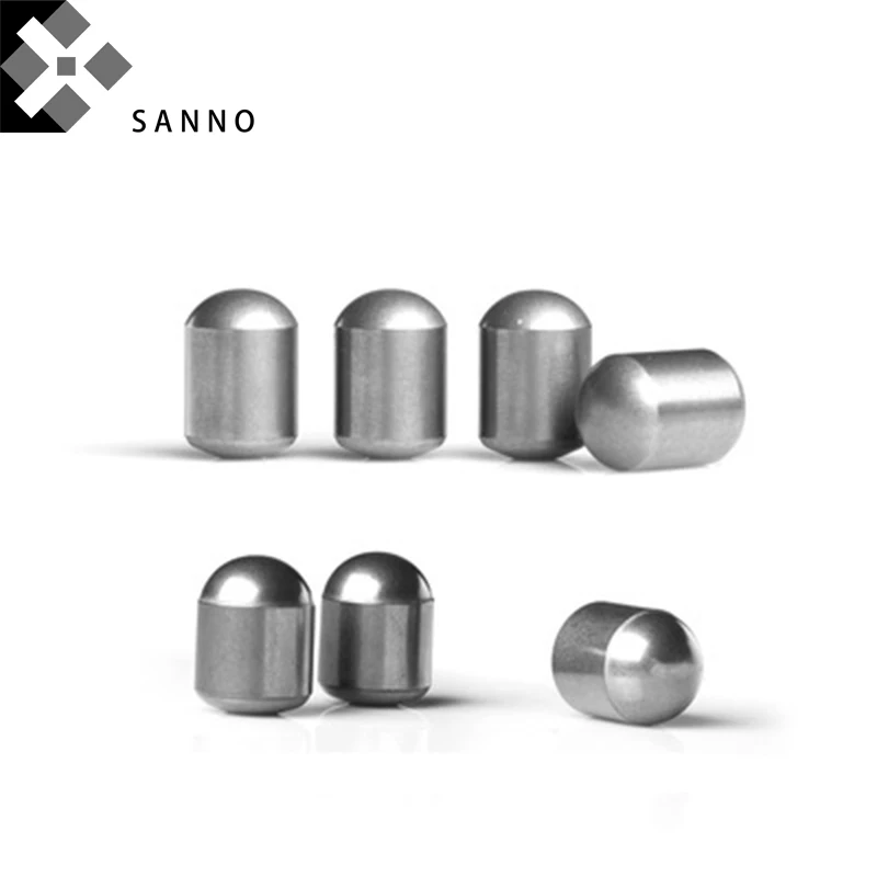 100pcs Tungsten carbide ball tooth D16x22mm cemented buttons customized DTH drill bit inserts rock bullet for mining - купить по