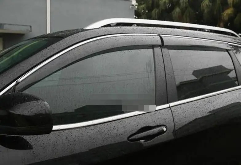 Пластиковый защитный козырек для окон Jeep Cherokee солнцезащитный от солнца и дождя