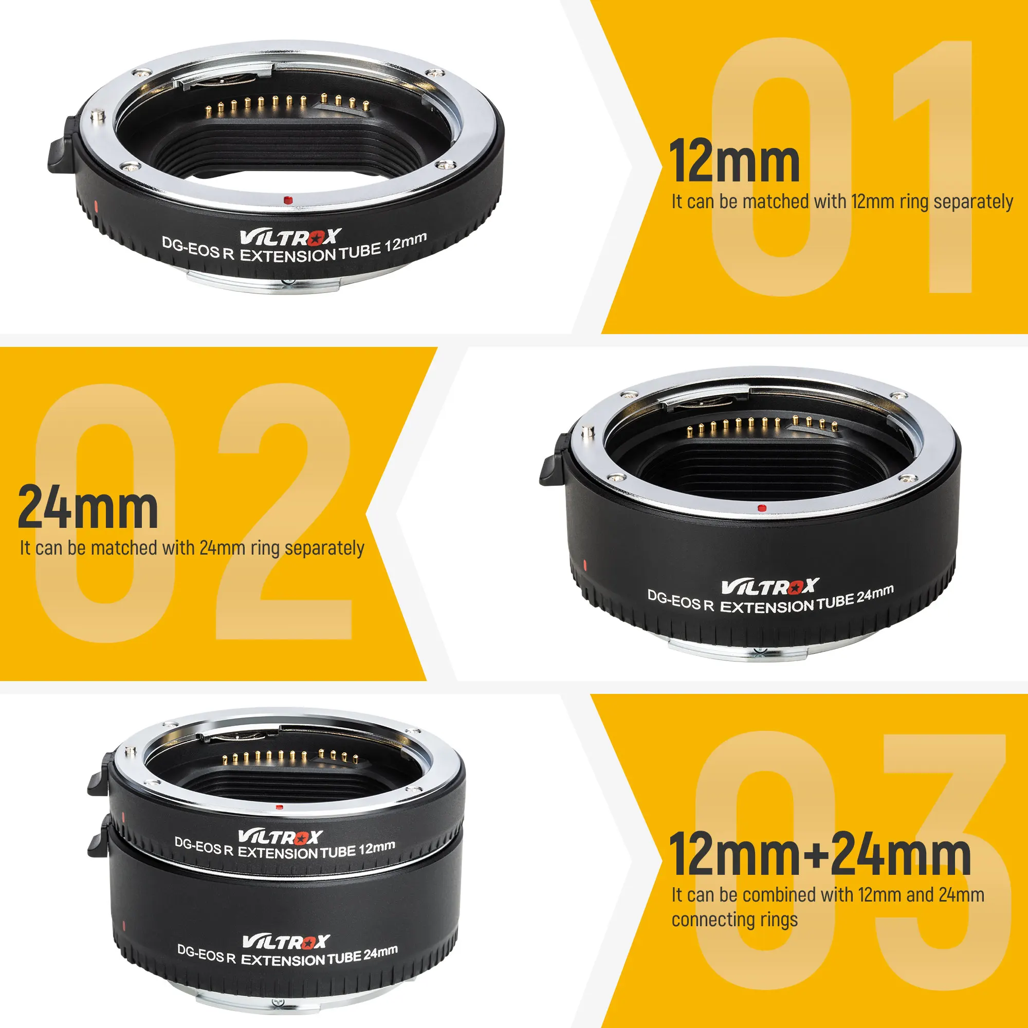 Viltrox DG EOS R Удлинительное макрокольцо для автоматического Крепление адаптер