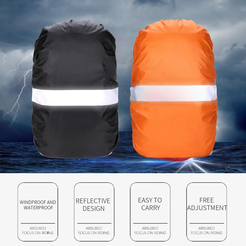 

Backpack Raincoat Reflective Cover Waterproof Parts Nylon Camo Cycling Hiking Luggage Bag Case Outdoor Camping Travel Tool Gift