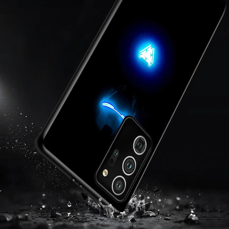 

Marvel Cool Iron Man Shockproof Cover for Samsung Galaxy S21 S20 FE Ultra Lite S10 5G S10E S9 S8 Plus Black Phone Case